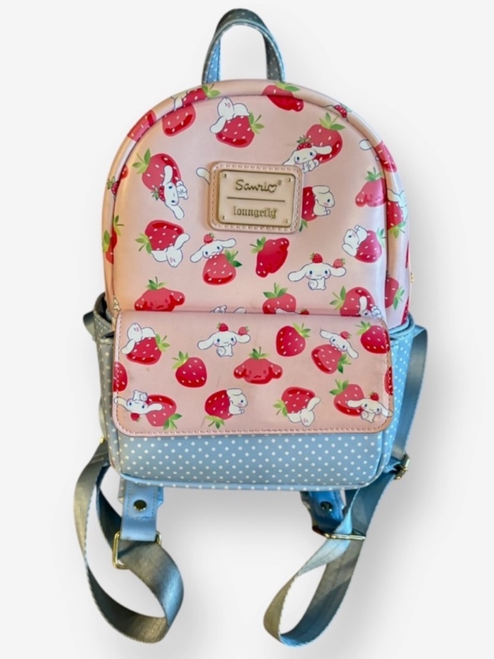 Loungefly Sanrio Cinnamoroll Strawberry Allover Print Mini Backpack